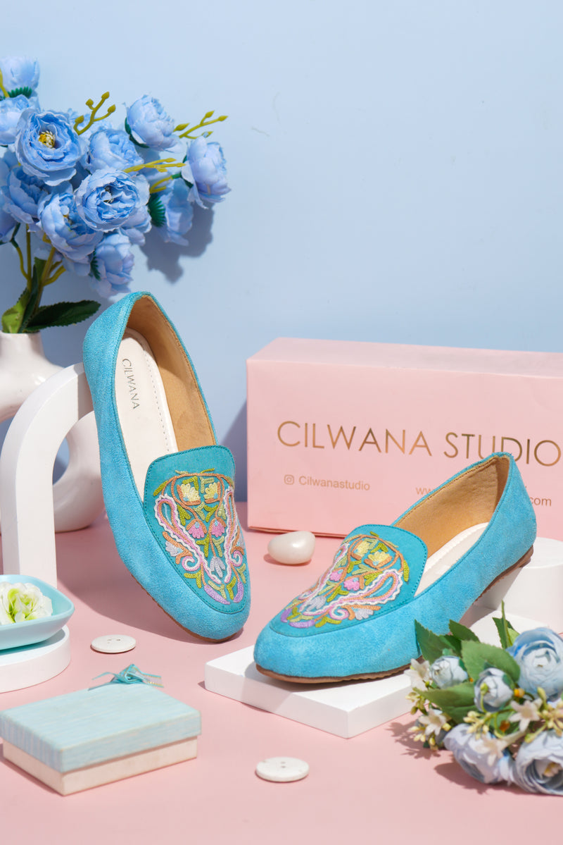 Feroze Multi Almond Aari Shoes — product detail