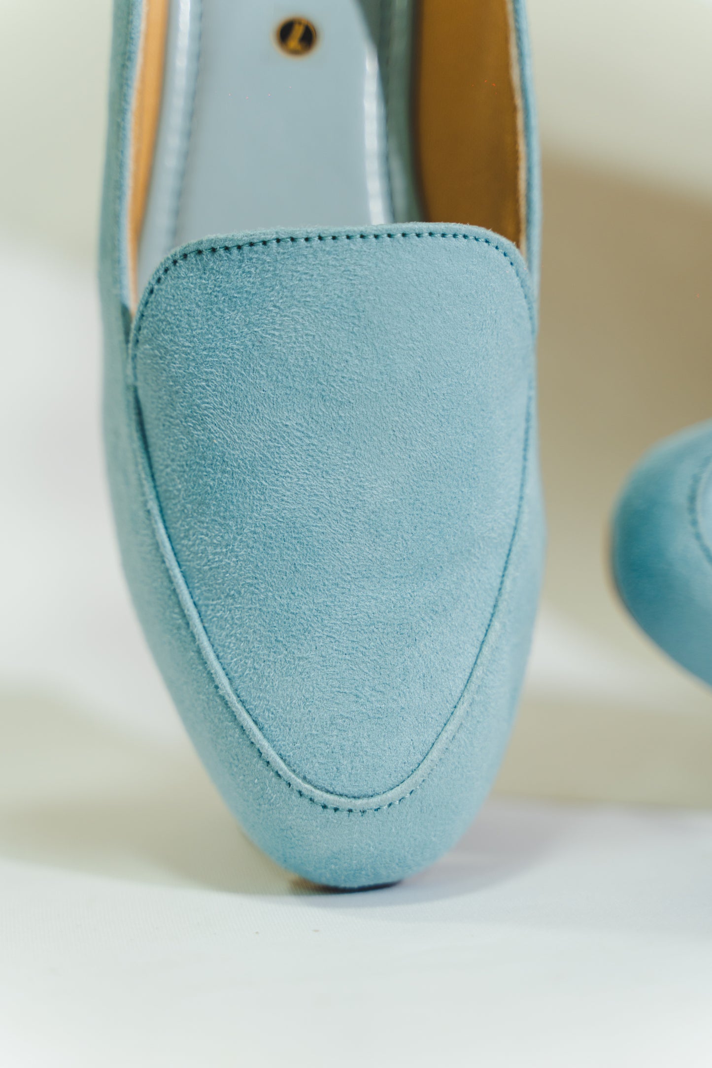 Ice-Blue Plain Shoes