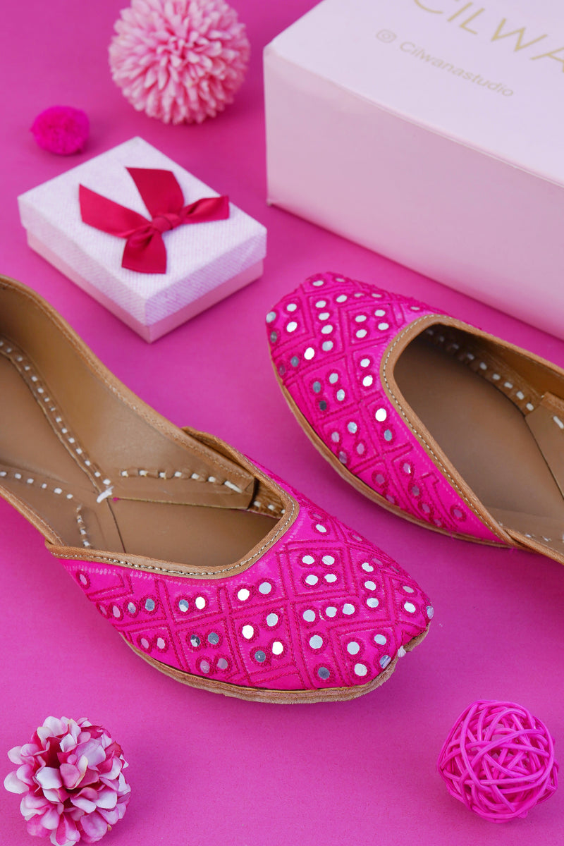 Pink Mirror Jutti — product detail