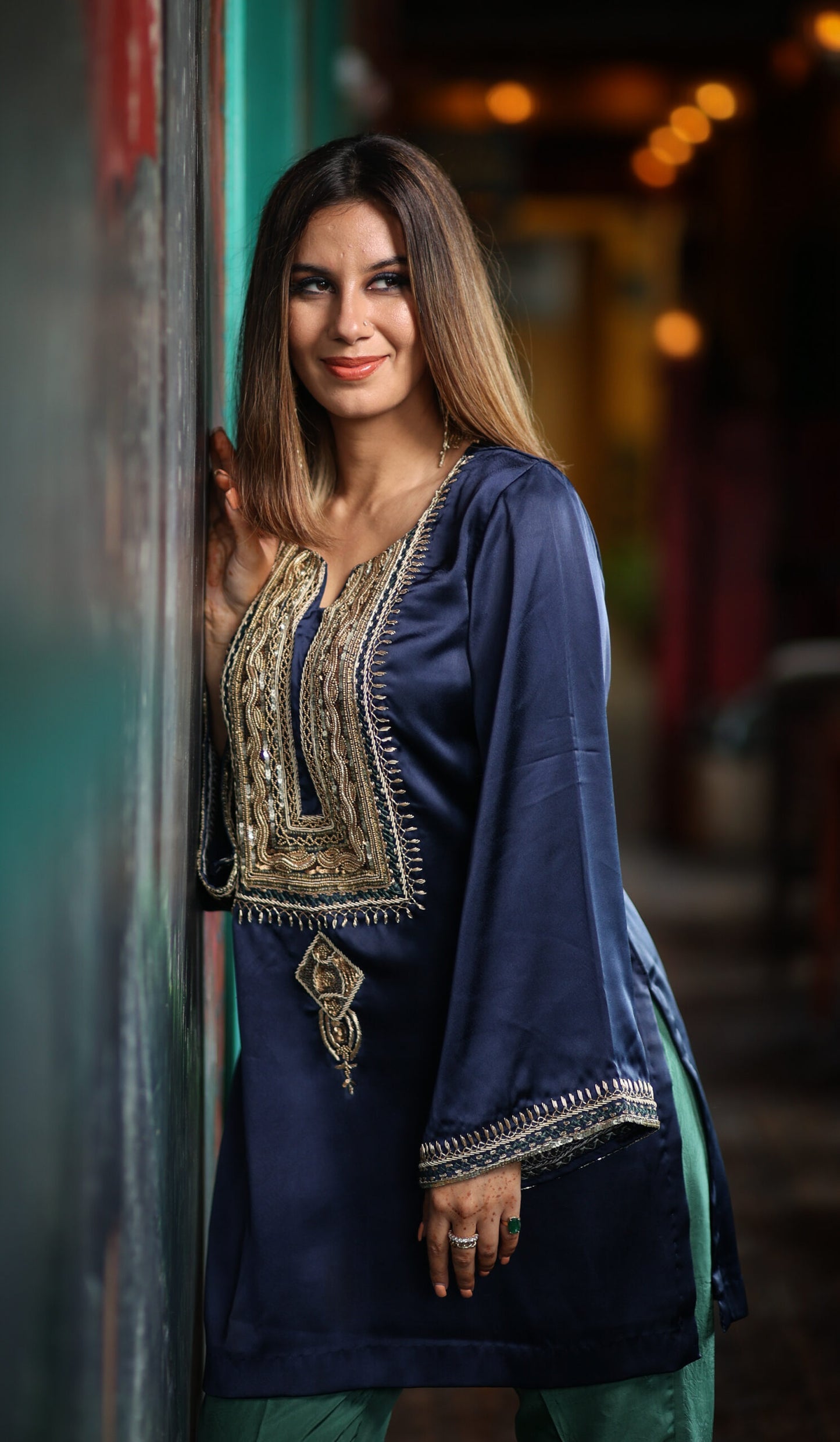 Hand Embroidered Co-Ord Set (2 Pc)