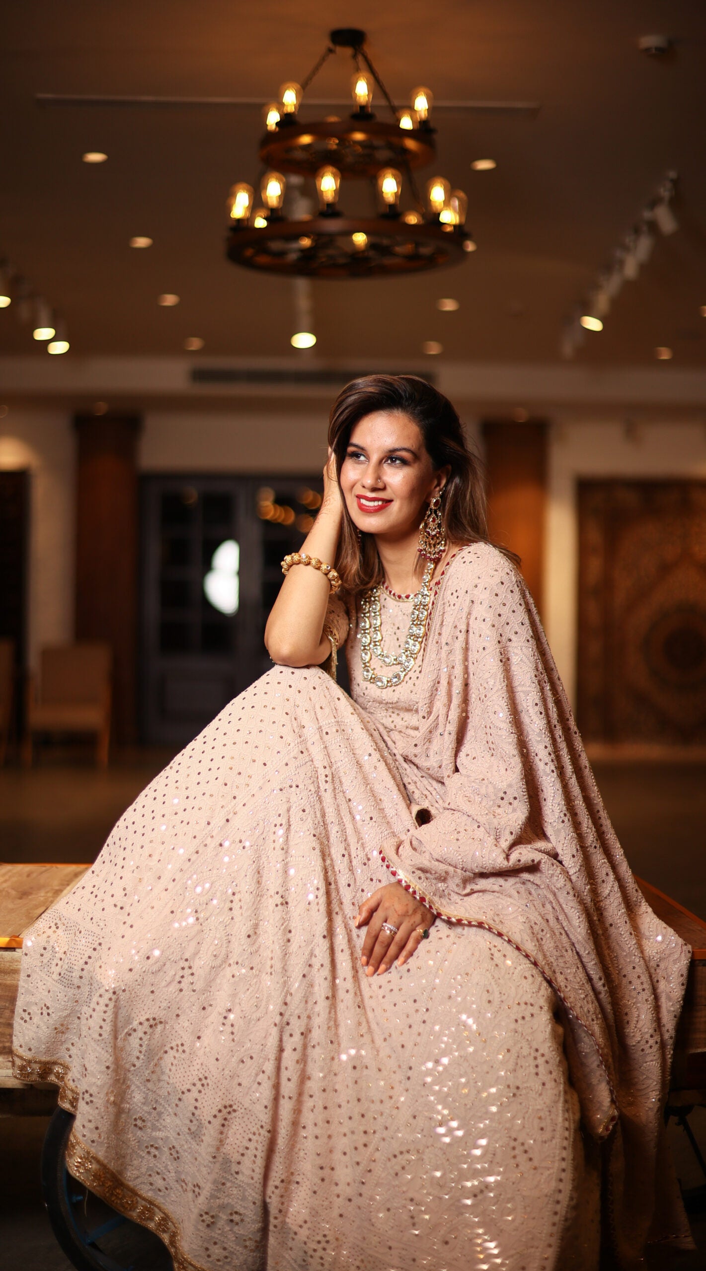 The Chikankari & Mukaish Lehnga