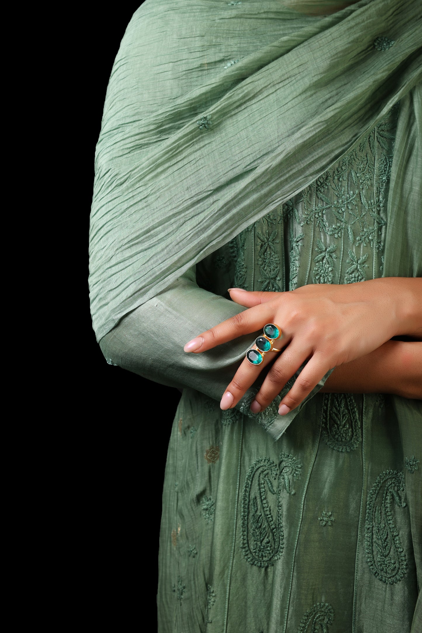 Banarasi Chanderi Anarkali