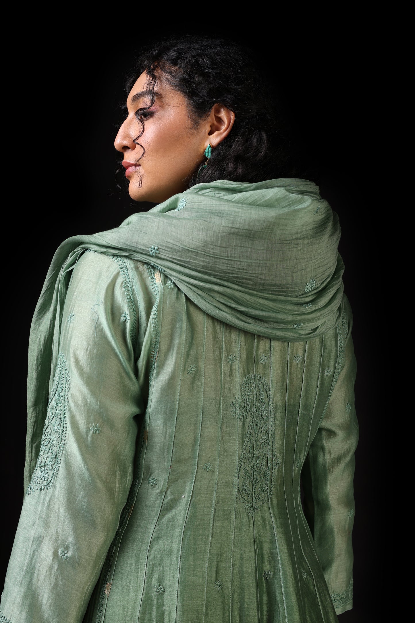 Banarasi Chanderi Anarkali