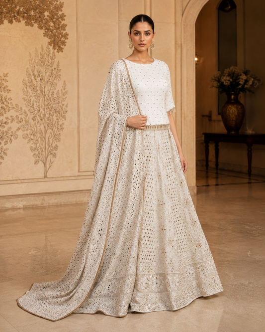 Noor Ivory Lehenga