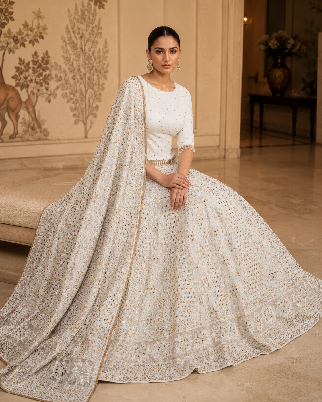 Noor Ivory Lehenga