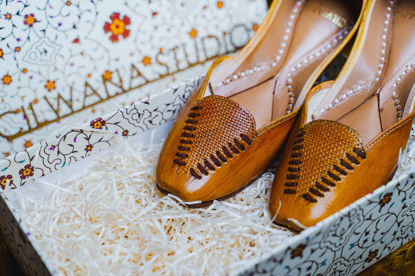 Leather Mustard Jutti