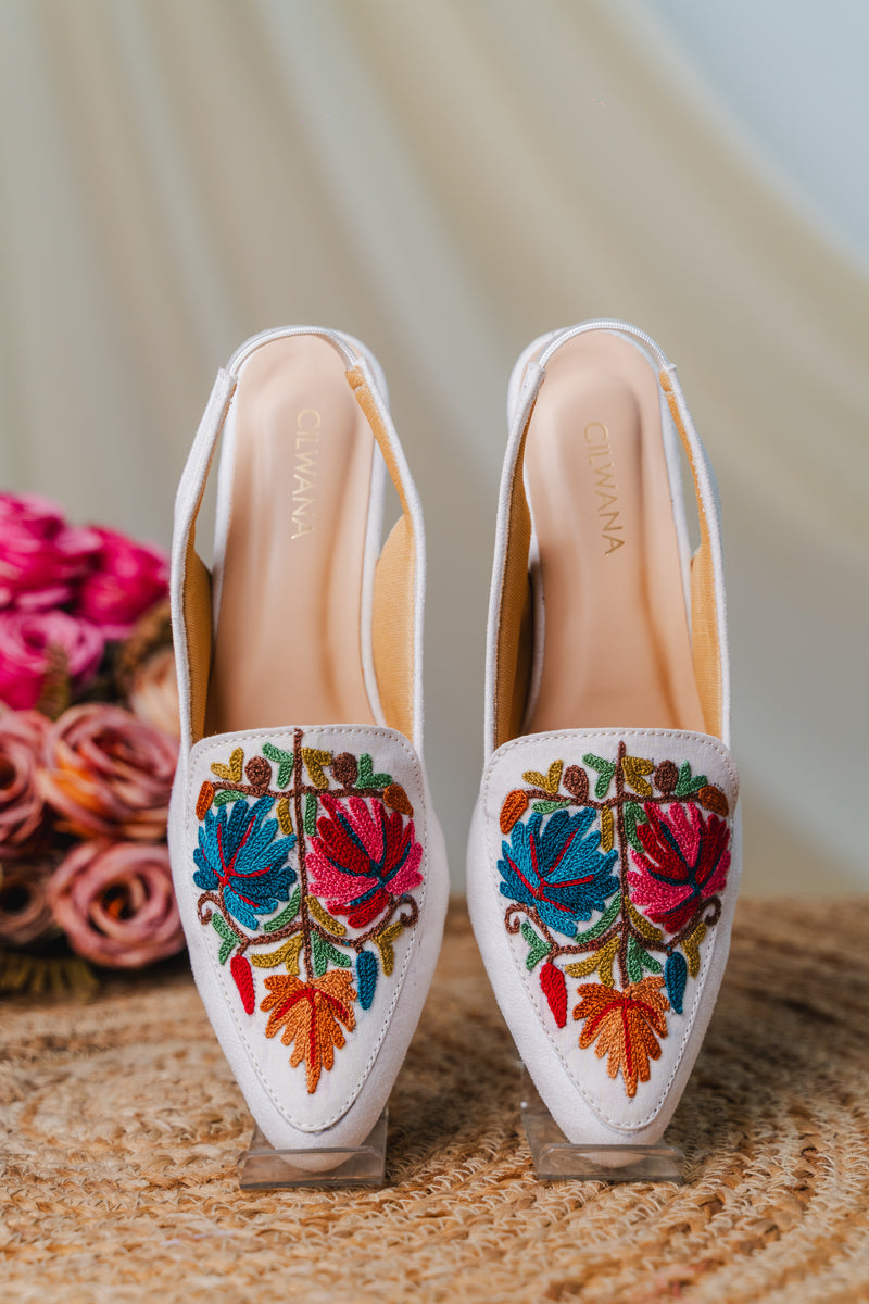 White Multi Chinar Heel