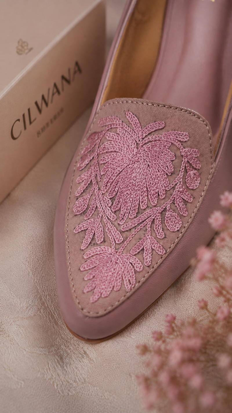 Mauve Chinar Aari Heel — product detail